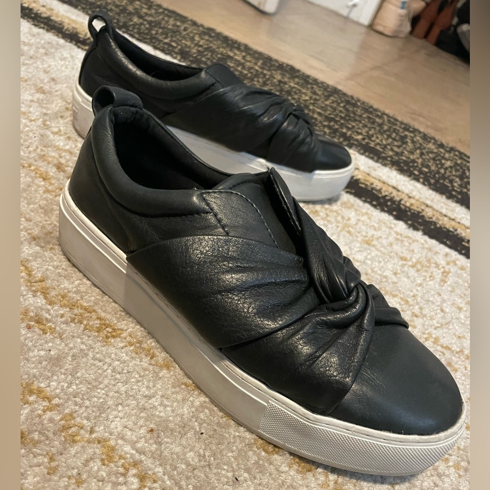 Rebecca Minkoff Black Leather Tennis Shoes